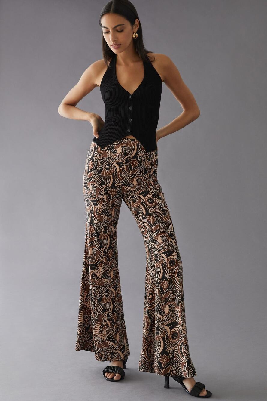 Anthropologie Drapey Flare Pants - New - Size 2